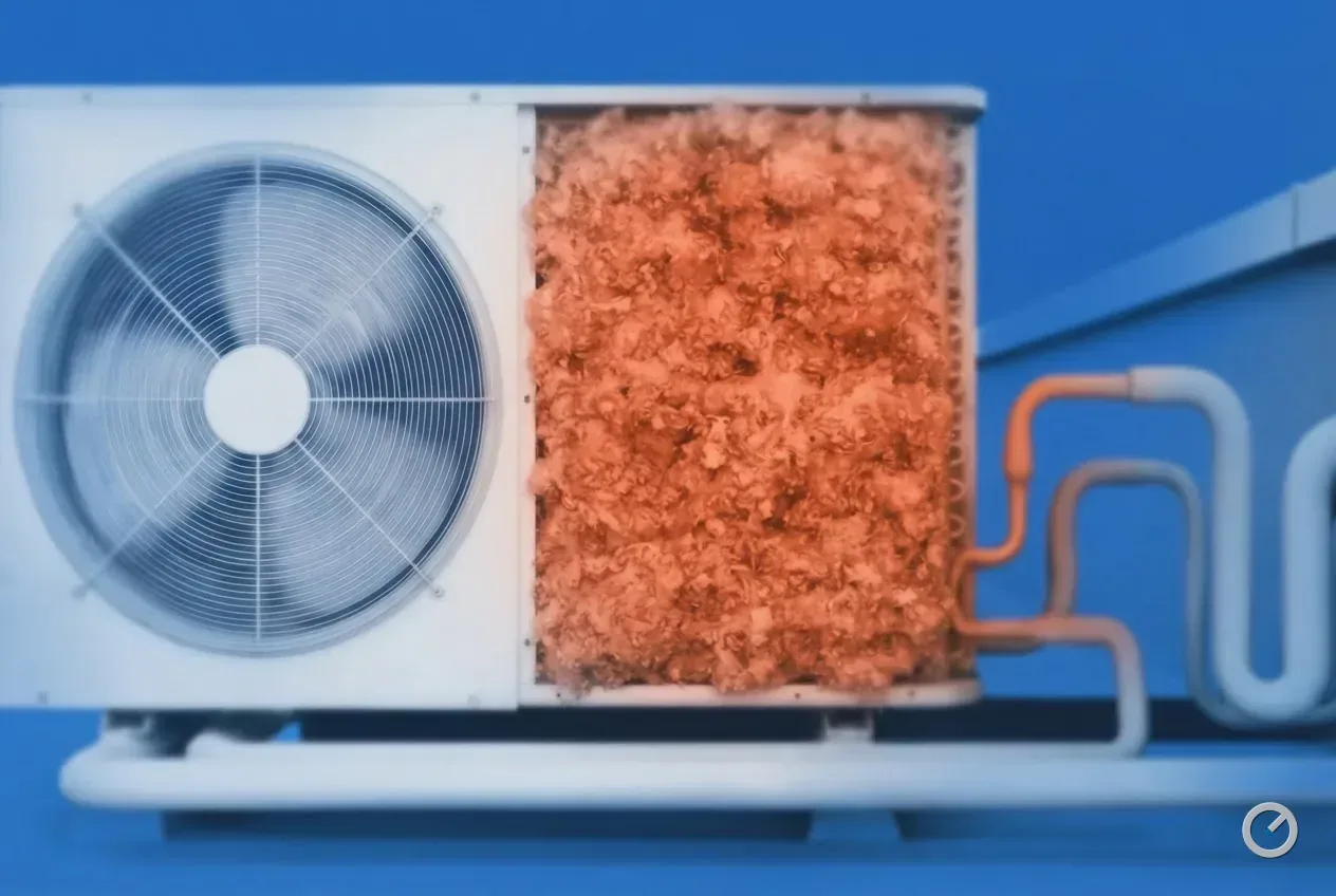Thermal-toned blocked condenser coil