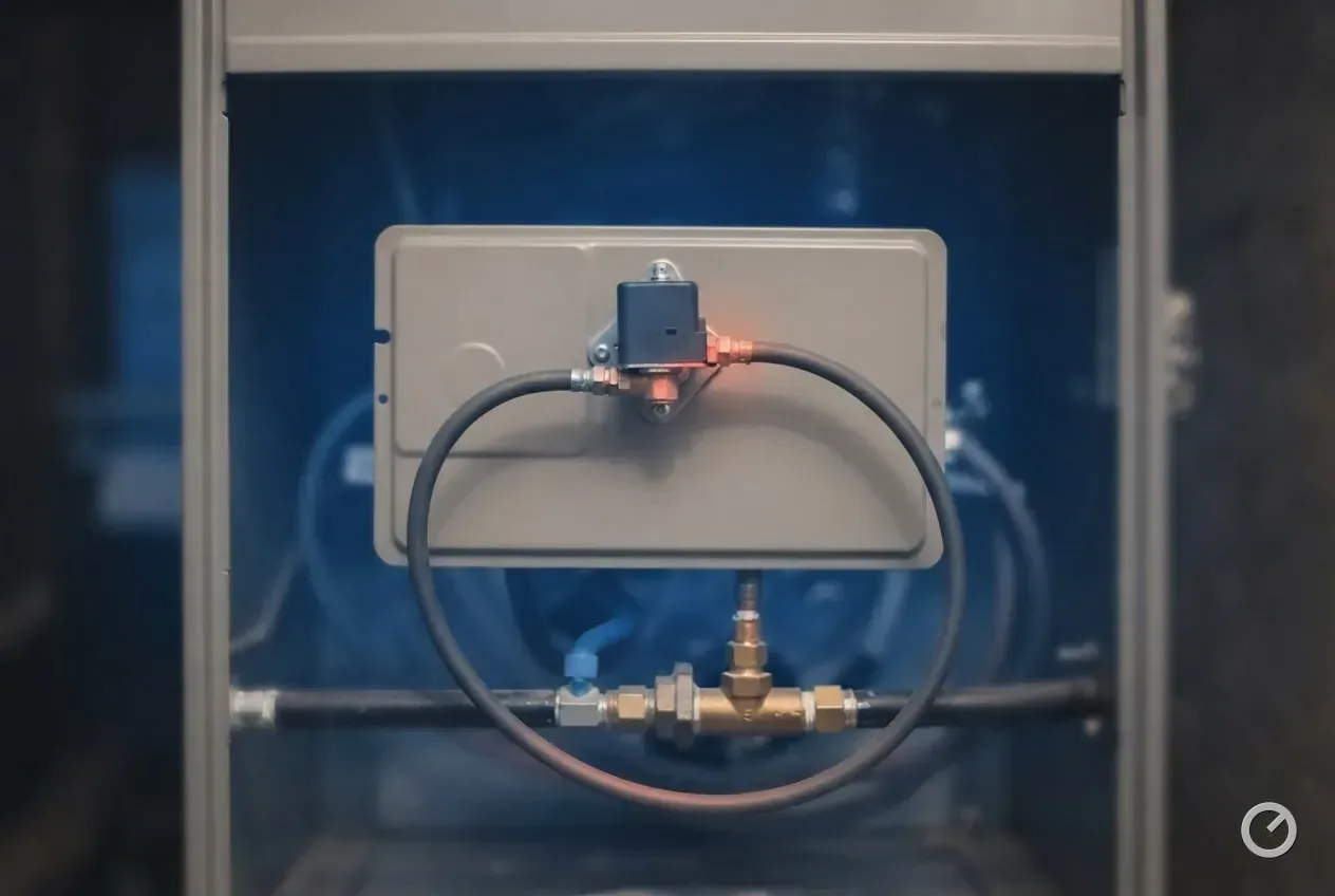 Thermal-toned furnace pressure switch and hose