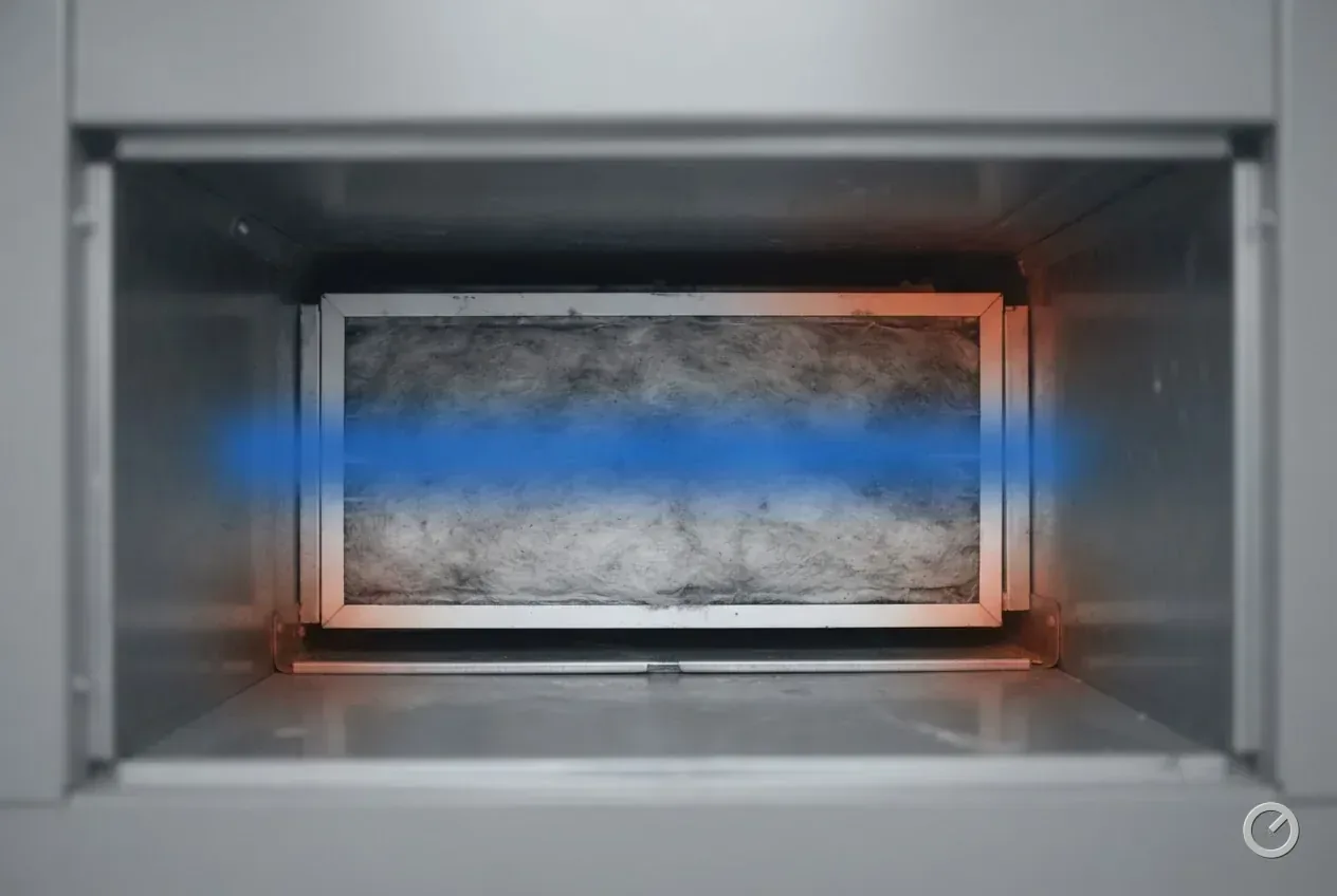 Thermal-toned filter slot in a plenum