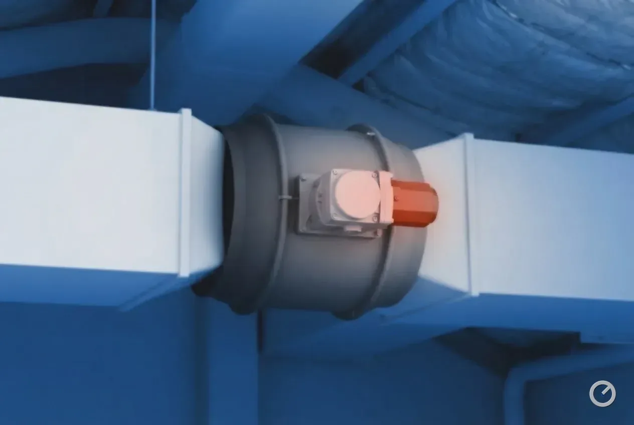 Thermal-toned motorised zone damper