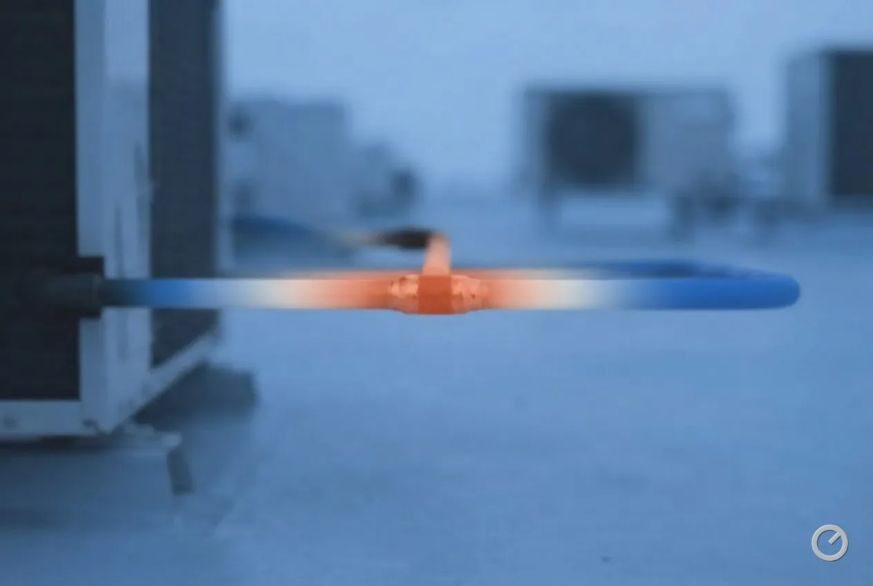 Thermal-toned brazed line-set joint