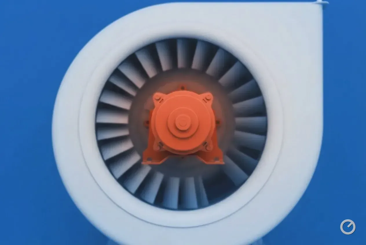 Thermal-toned blower wheel and motor